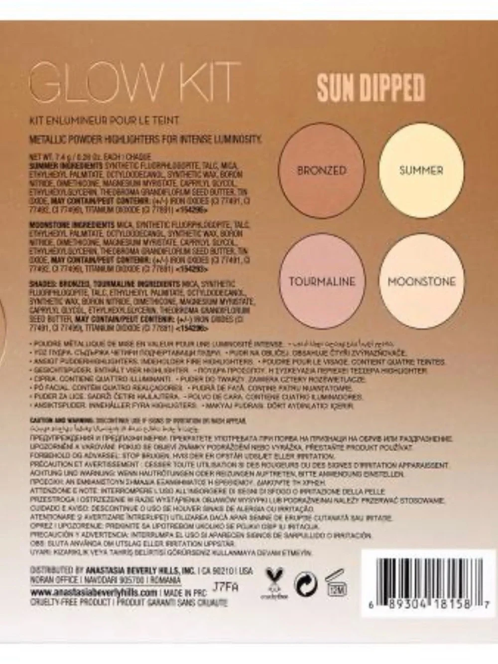 Anastasia Beverly Hills Glow Kit Contour & Highlight (Sun Dipped)